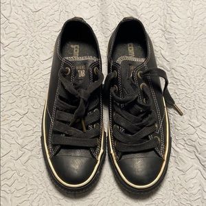 Leather converse